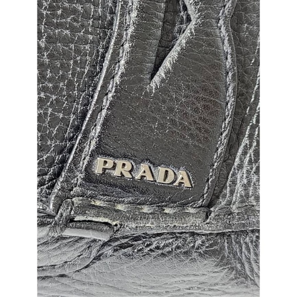 Authentic Prada Leather Slip On Loafers Black Size10 - Picture 5 of 15